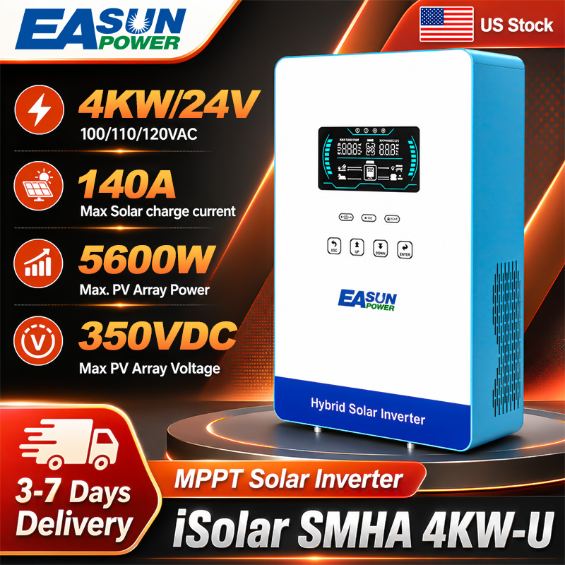 Grid Tie Inverter Limiter 2000W - EASUN POWER 4000W 24V Inverter Tenaga