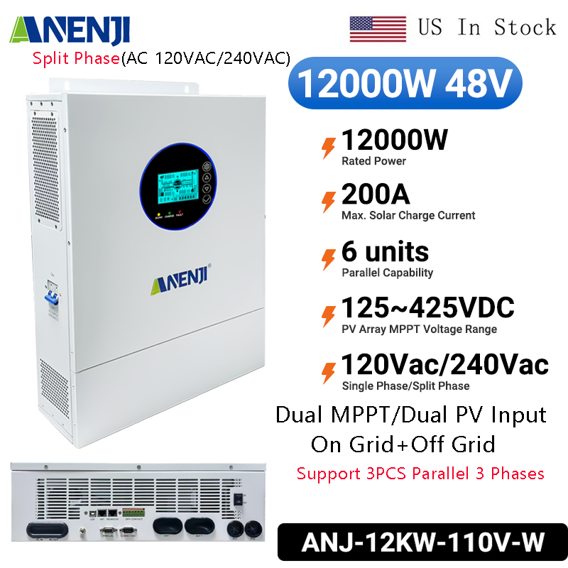 ANENJI Inverter Surya Hybrid S - Off Grid Solar Inverter 48V 6000W ulasan dan harga
