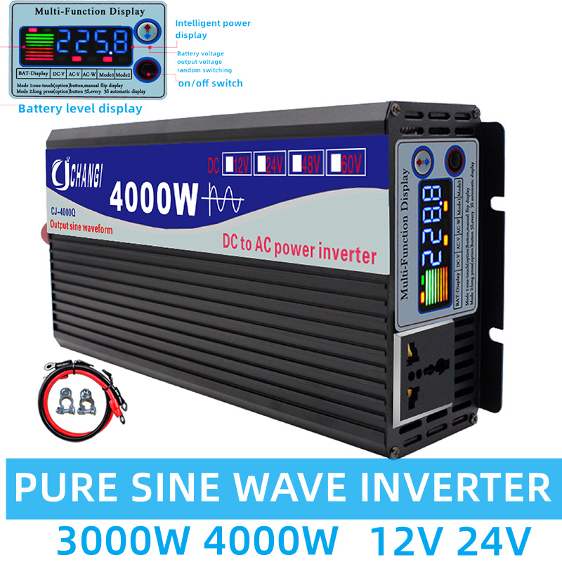 Inverter gelombang sinus murni - Inverter Pure Sine Wave 60Hz 120V 3000W ulasan dan harga