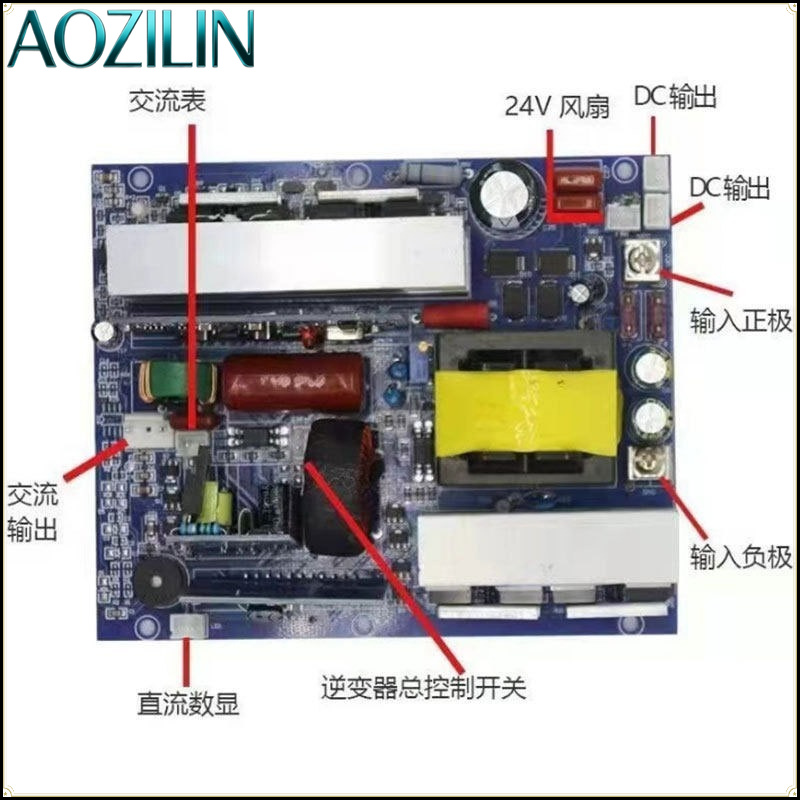 AOZILIN Modul Inverter Gelomba - Pure Sine Wave Inverter Board 24V 48V ulasan dan harga